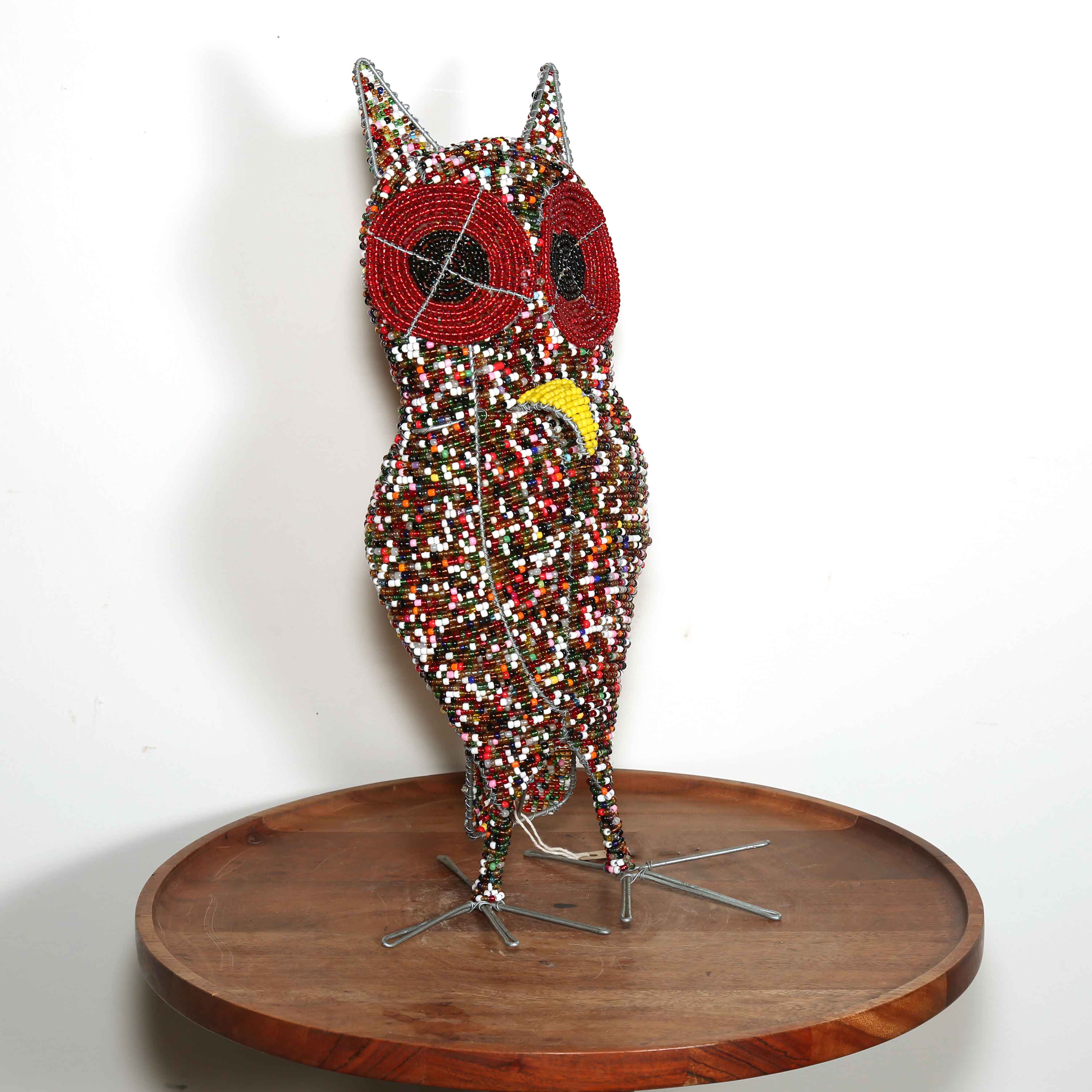 African sculpture of an owl from Africa
