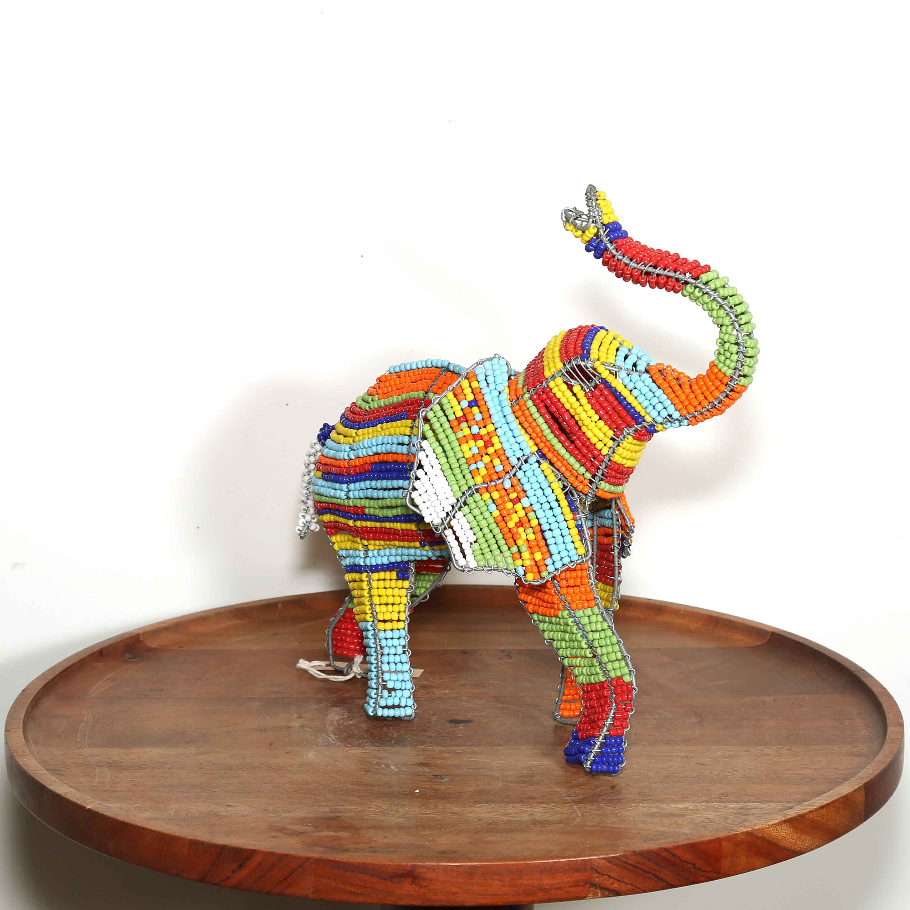 Beaded Elephant Sculpture, South Africa - Medium V.1