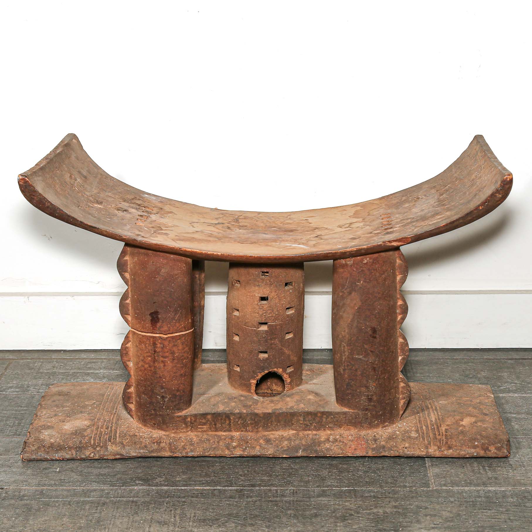 Authentic rare vintage African furniture to be used as a table seat or stool made from wood