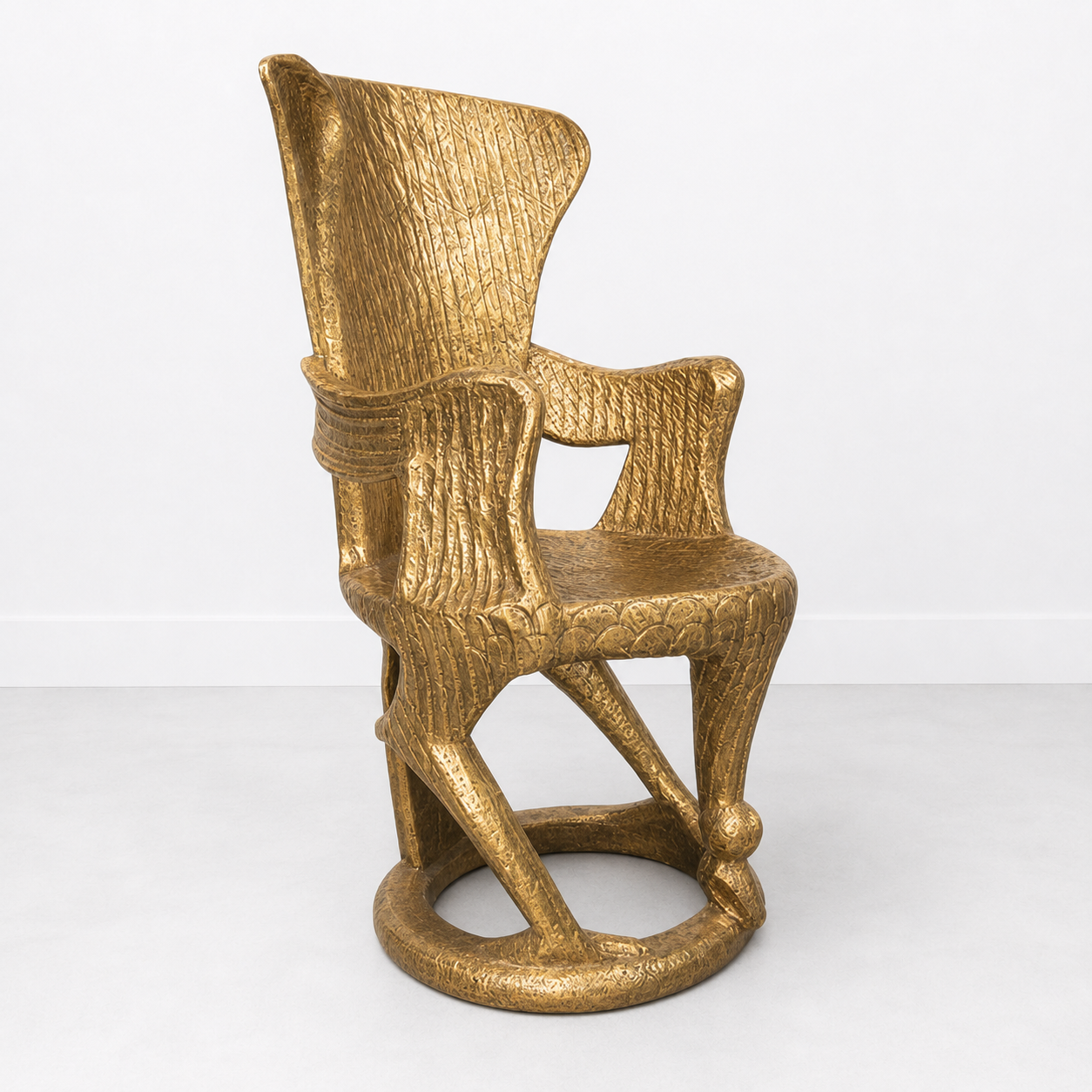 Gold African throne for sale