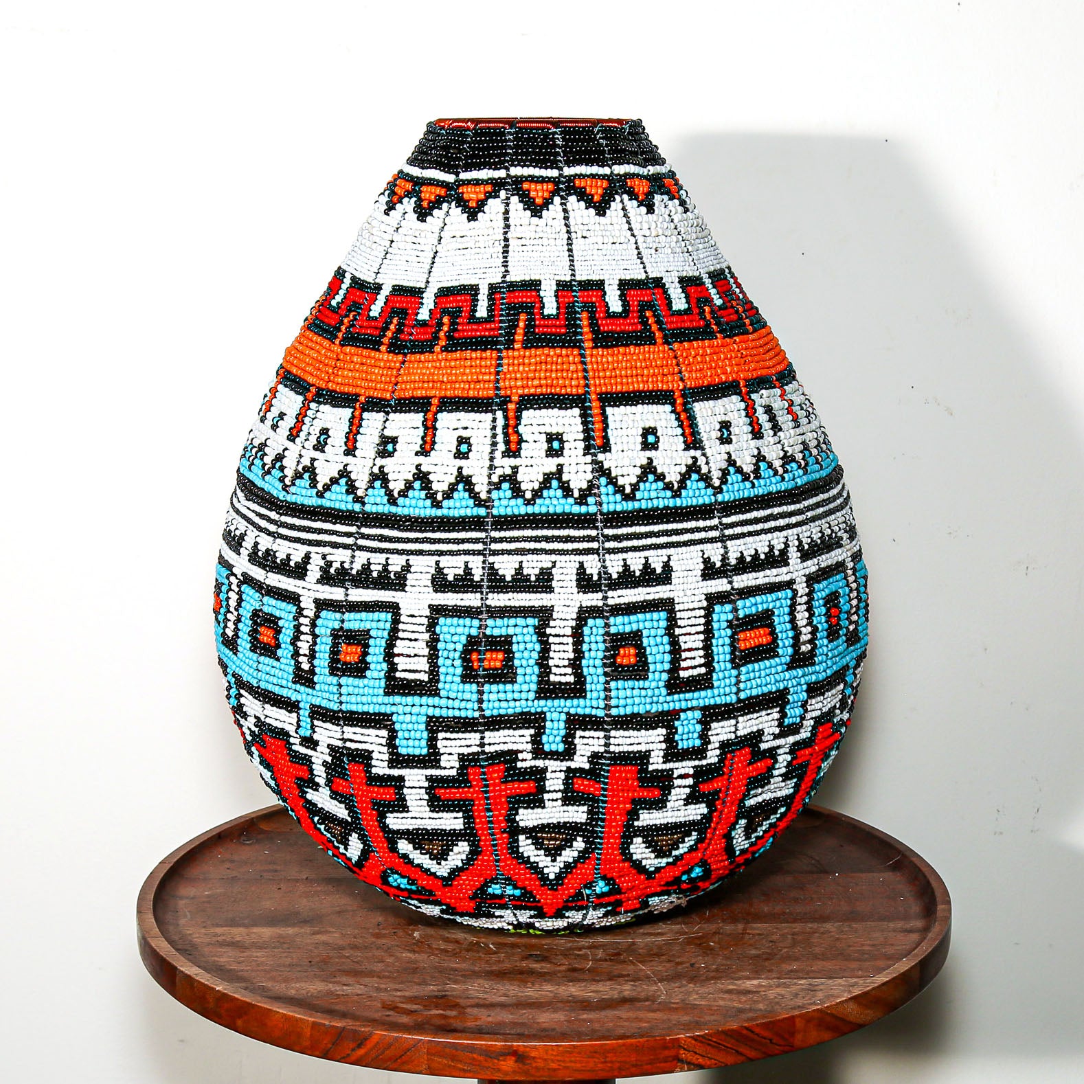 beautiful beaded basket from Africa