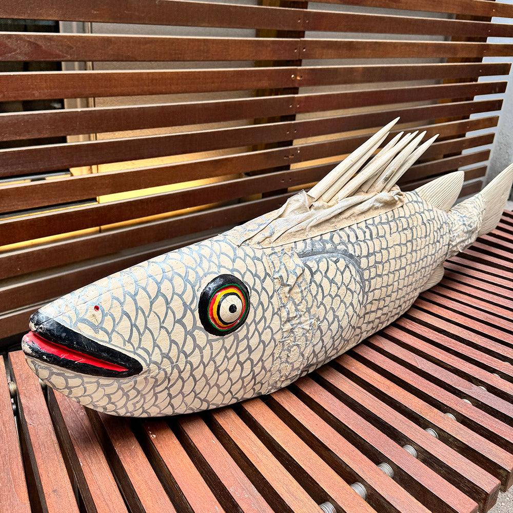 Bozo Fish Sculpture as an African Art decoration 