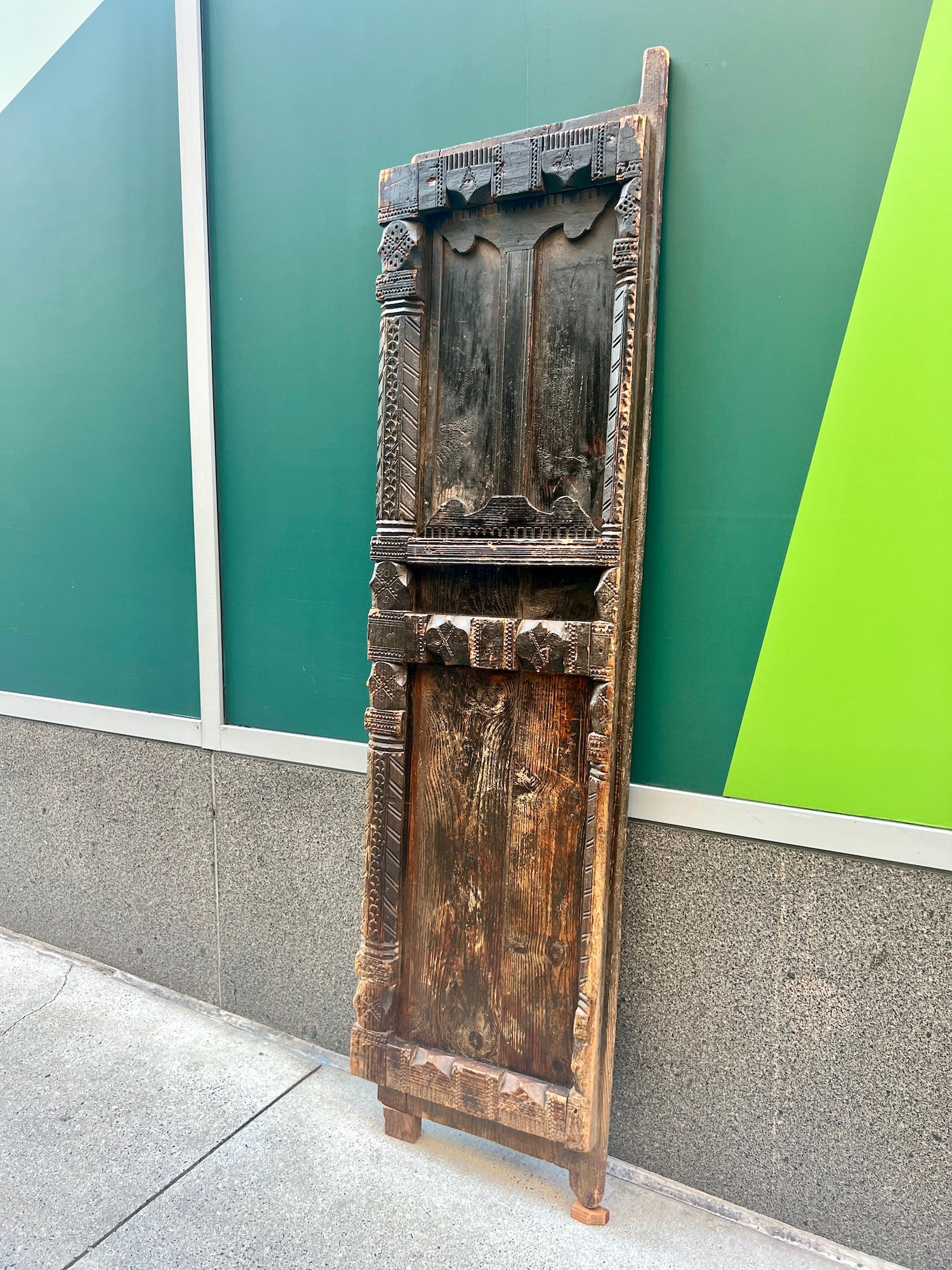 Authentic vintage Moroccan door. Berber Mountains Morocco. Traditional real  door used in Morocco. 