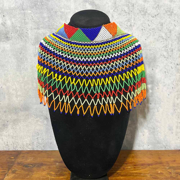 HANDMADE MULTI COLOR ROPE NECKLACE EARRINGS AFRICAN MAASAI BEADWORK BEADED  JEWELRY S31/5 : Buy Online at Best Price in KSA - Souq is now Amazon.sa:  Fashion