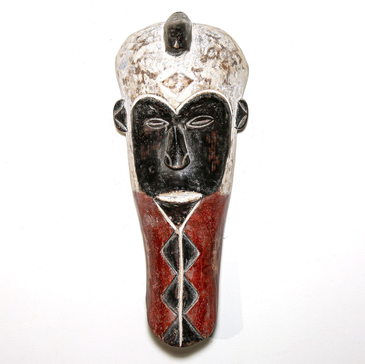 Red Pende Style Mask from D.R. Congo | African Mask | Traditional Art