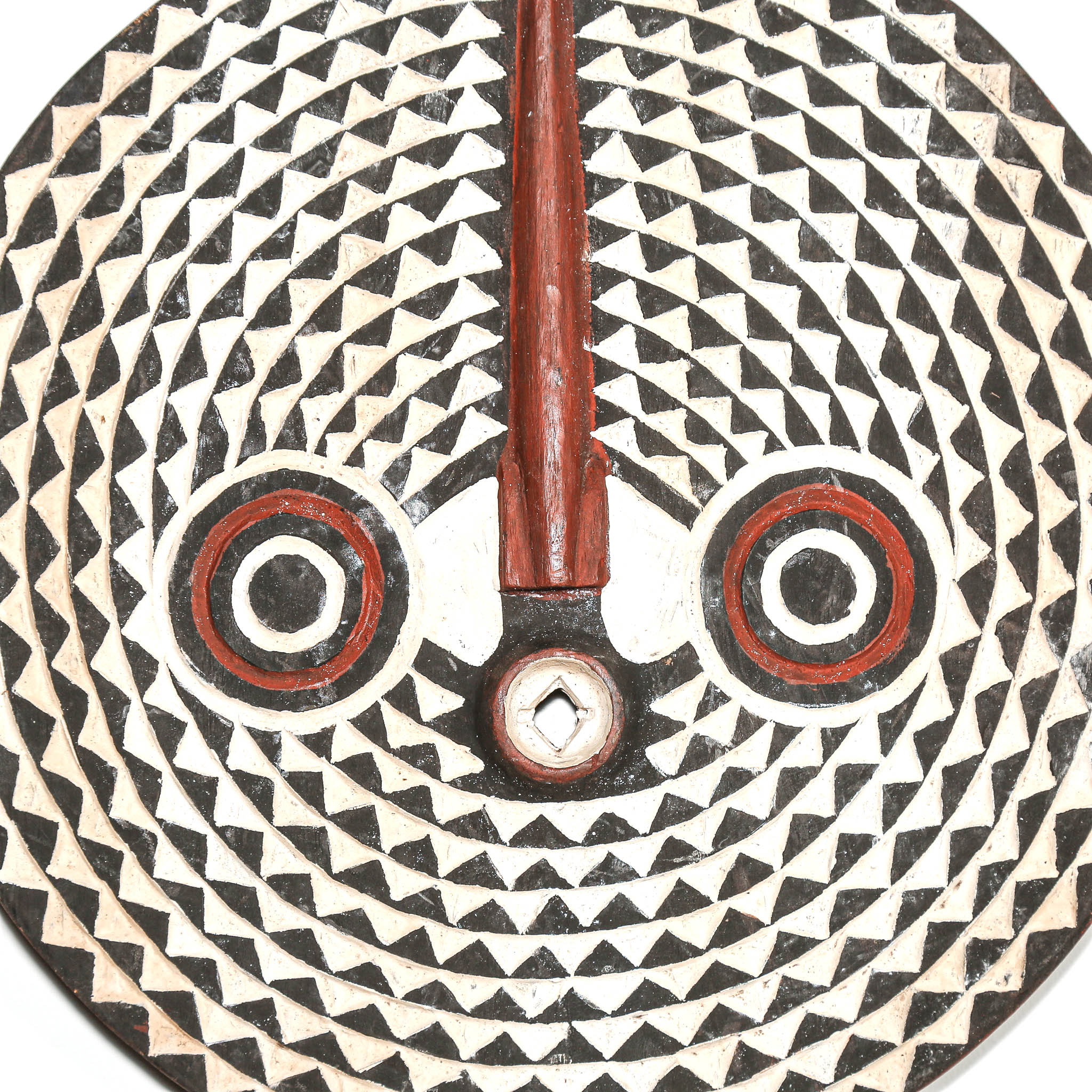 Decorative object with geometric pattern from Africa