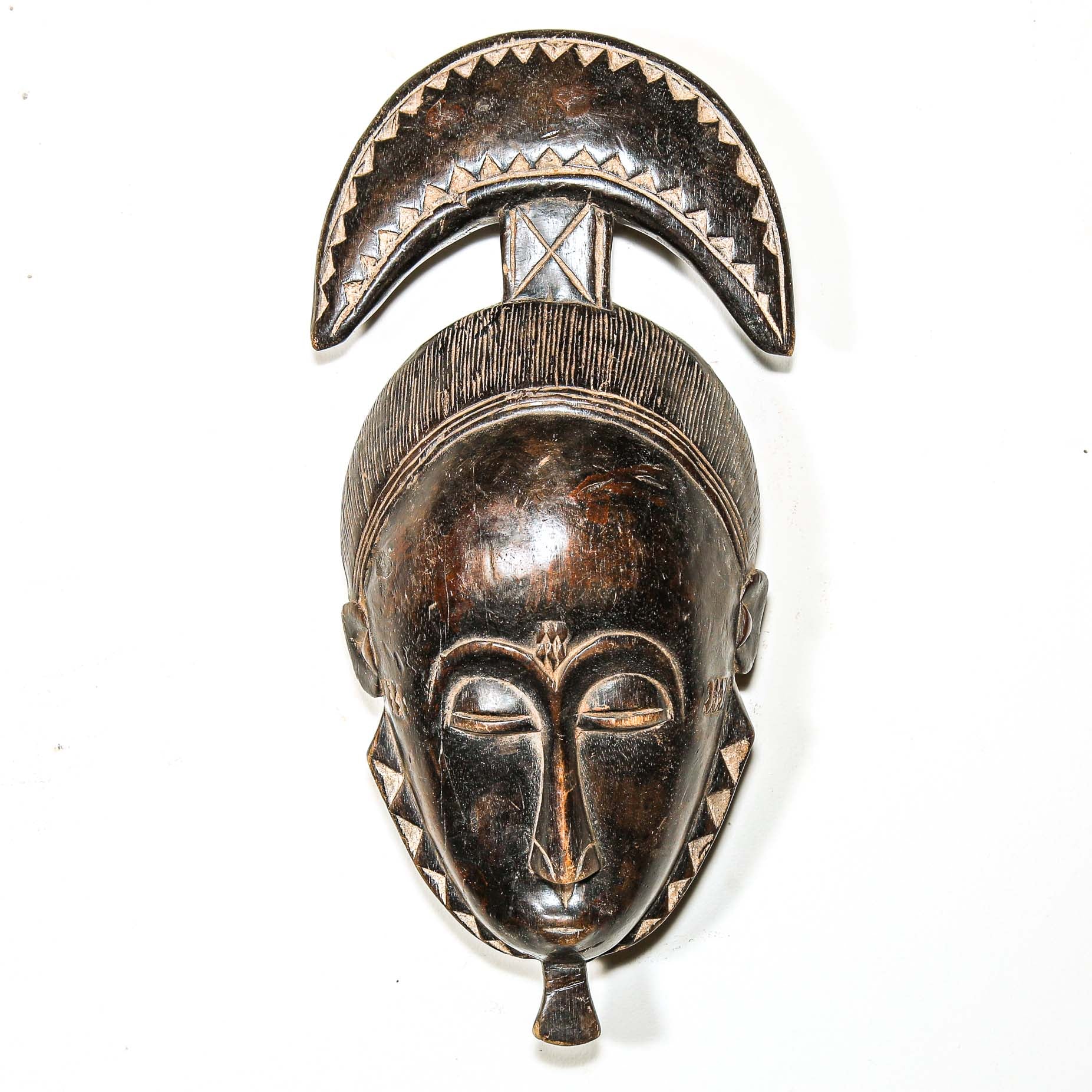 black African wood art mask 