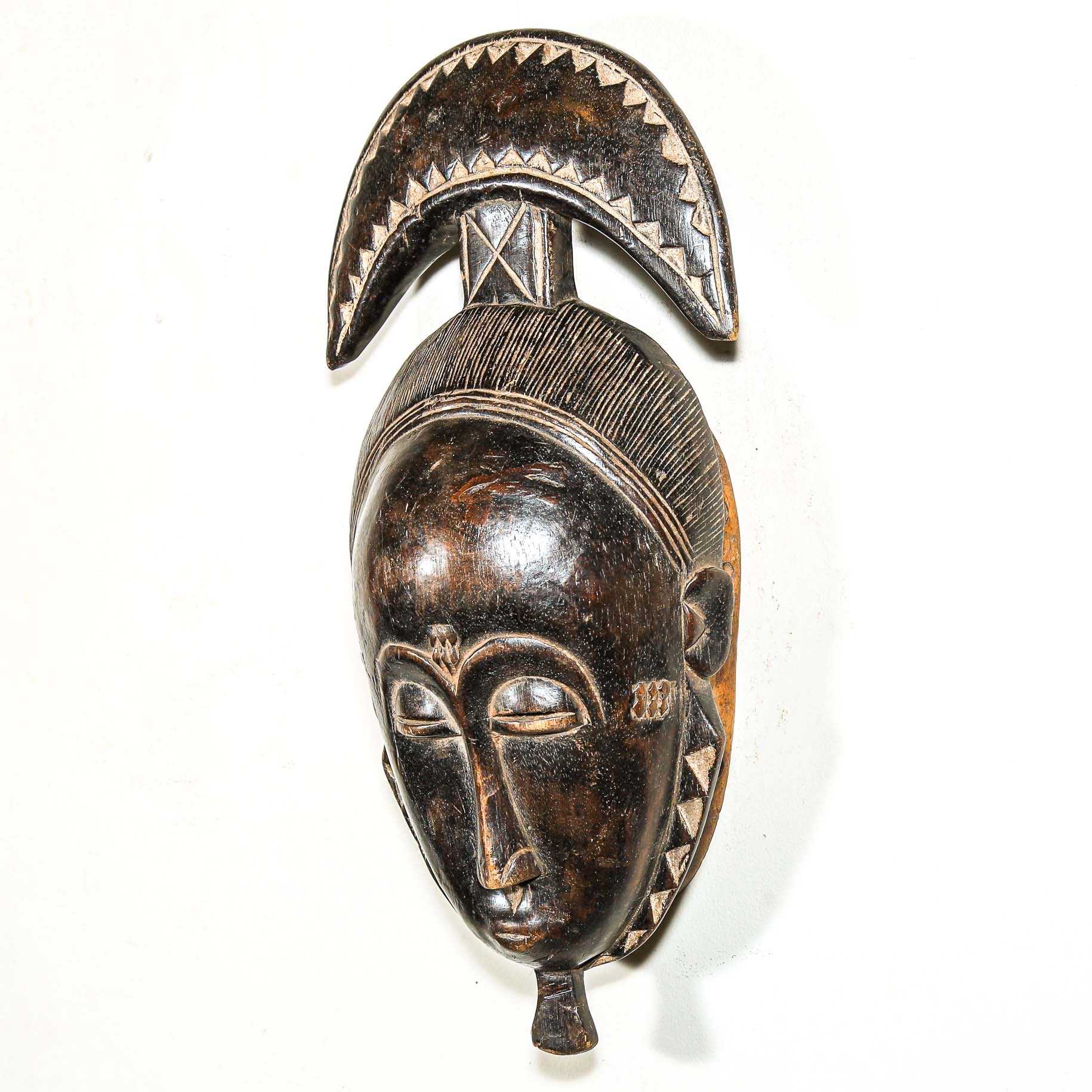 black African wood art mask 