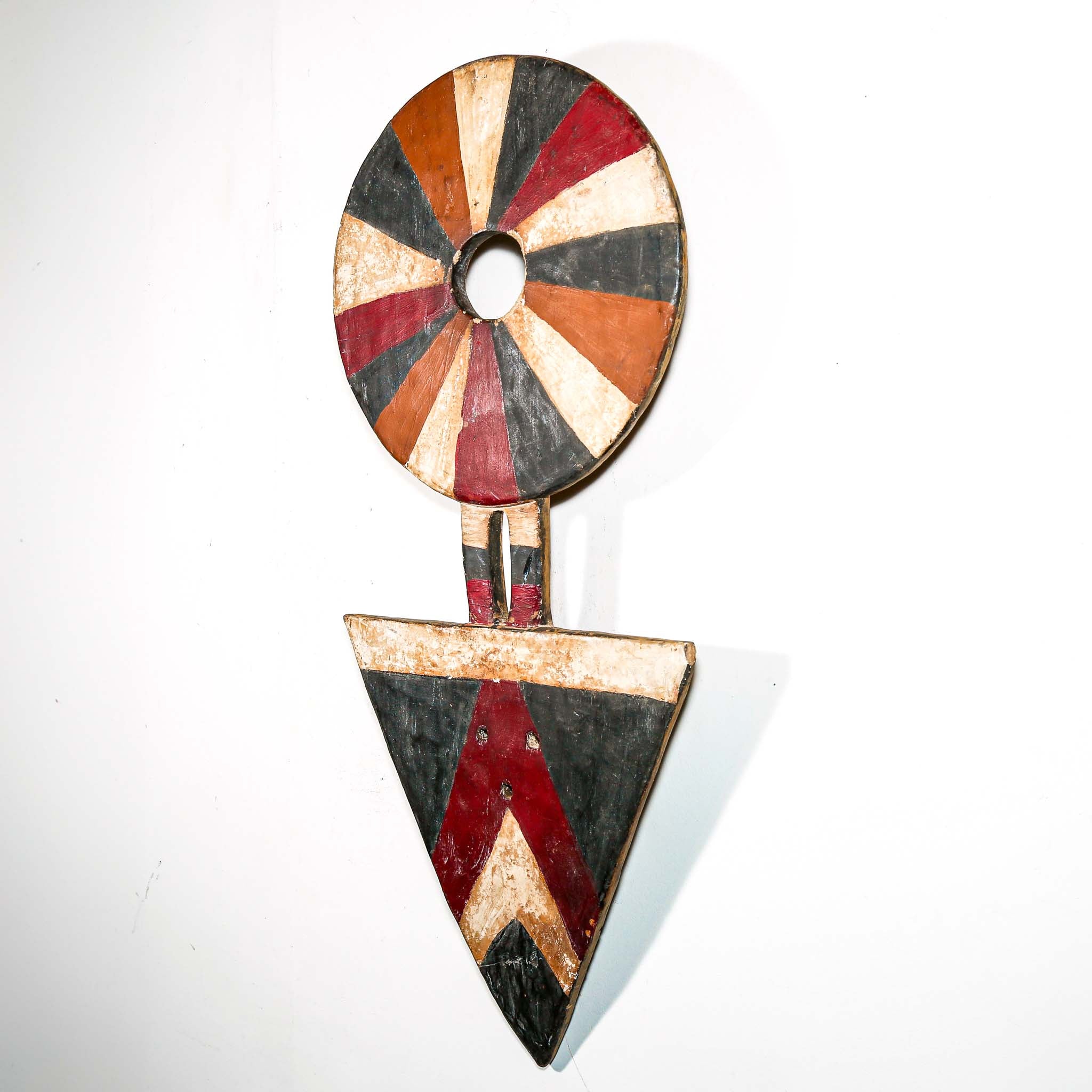 Large geometric vintage African wall art to buy online 