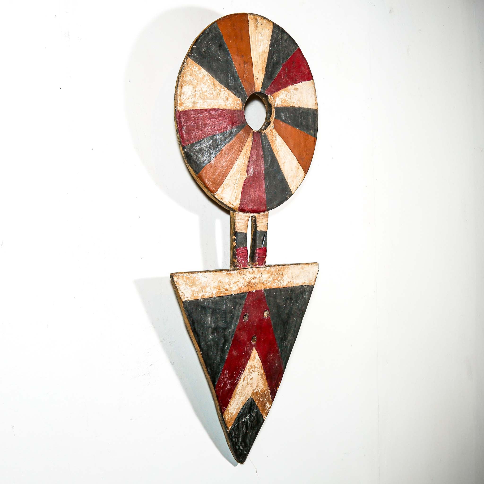 Large geometric vintage African wall art to buy online 