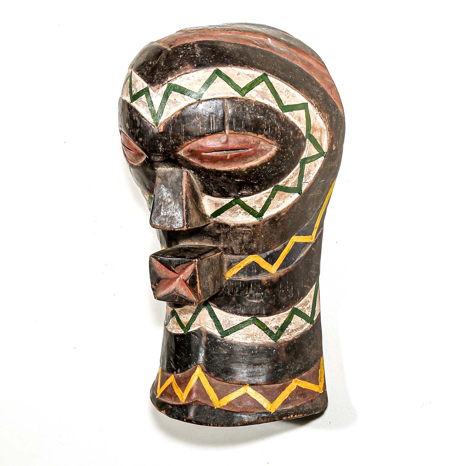 Congo wood mask from Africa for sale