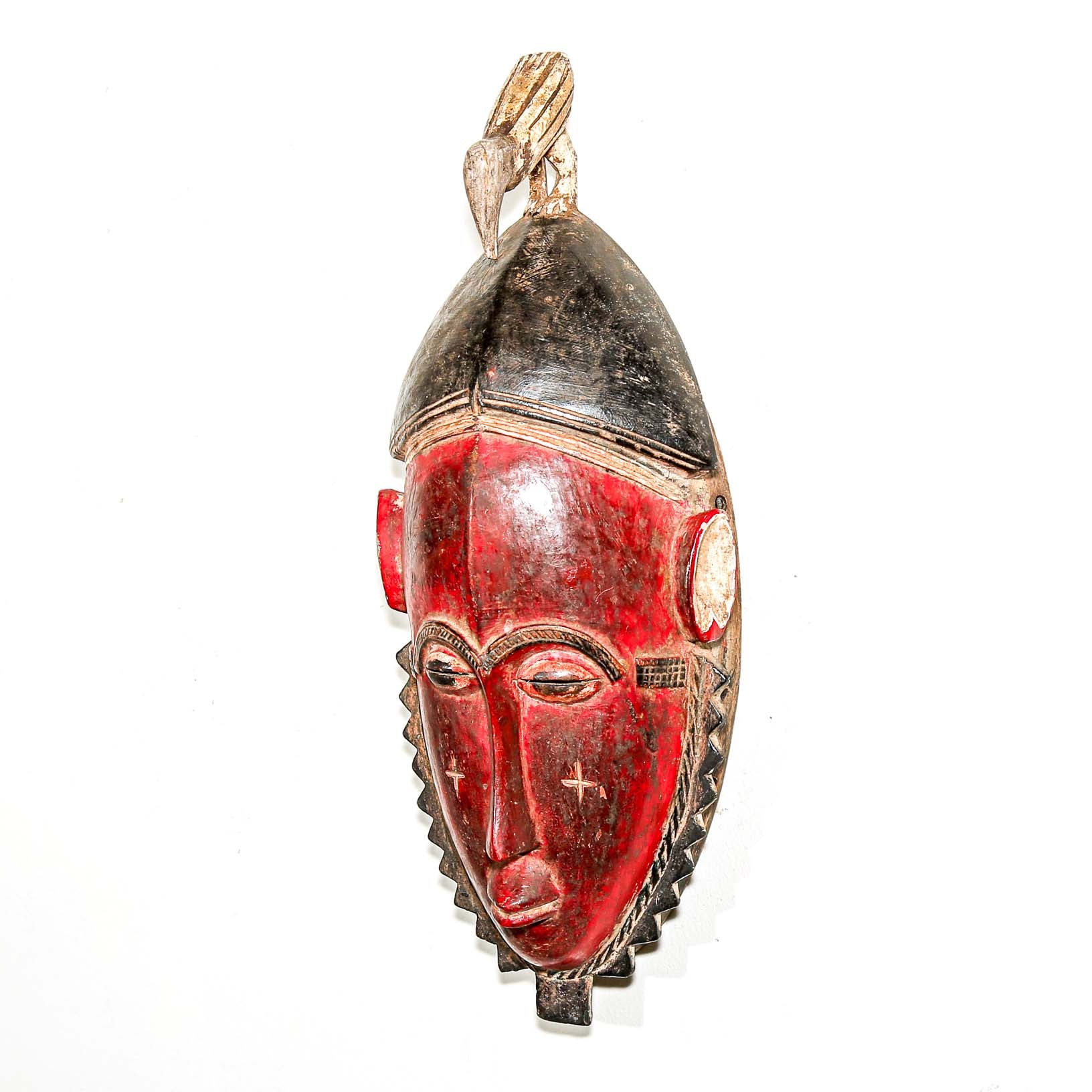 red back and white African mask to purchase for your home