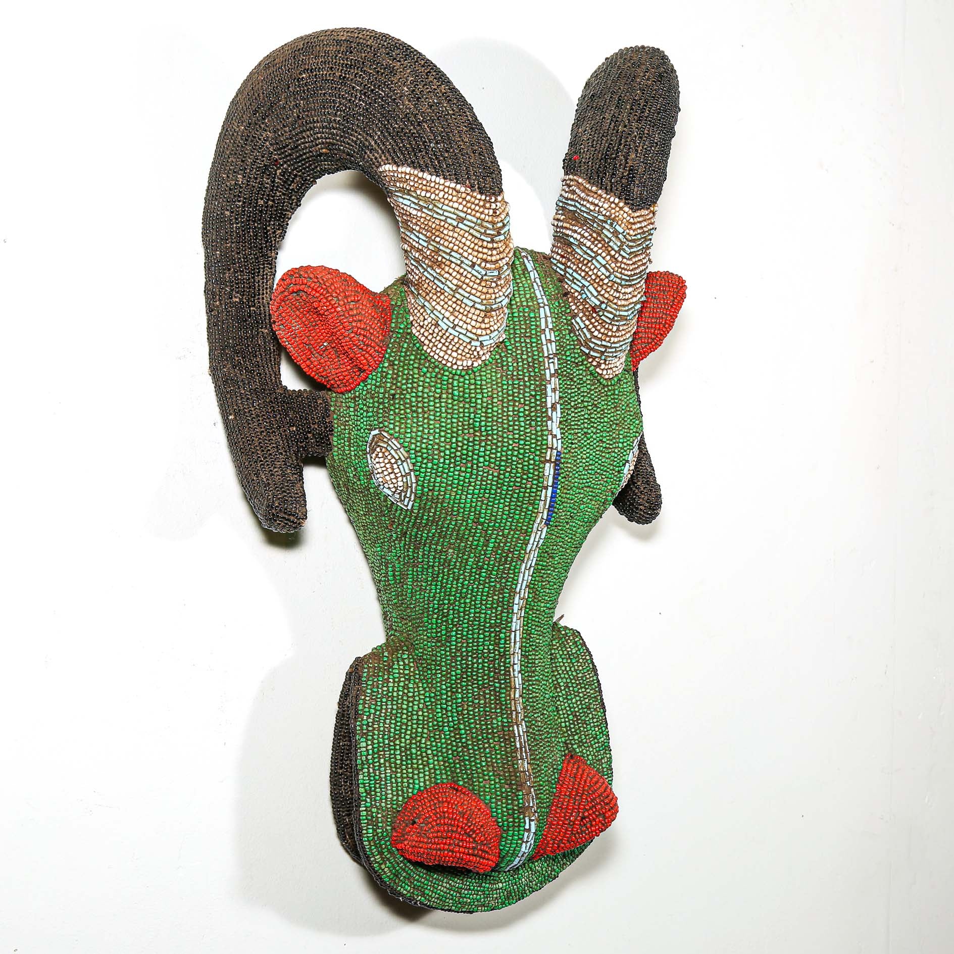 Beaded Bamileke Buffalo Mask, Cameroon | Large | SKU: M821