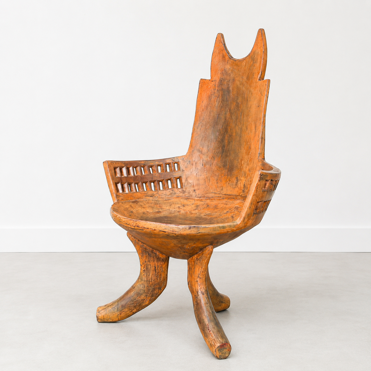 peach colored African chairs for high end luxury home interiors