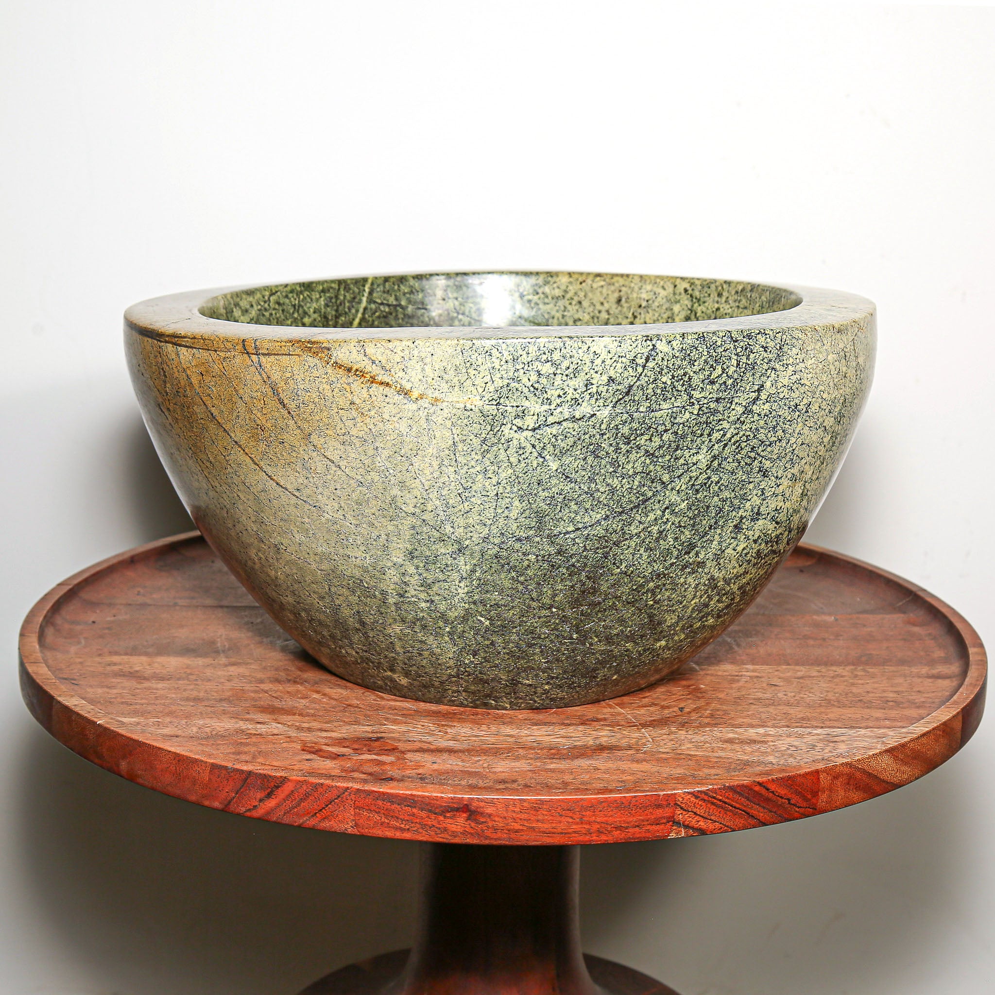 beautiful green rock bowl 