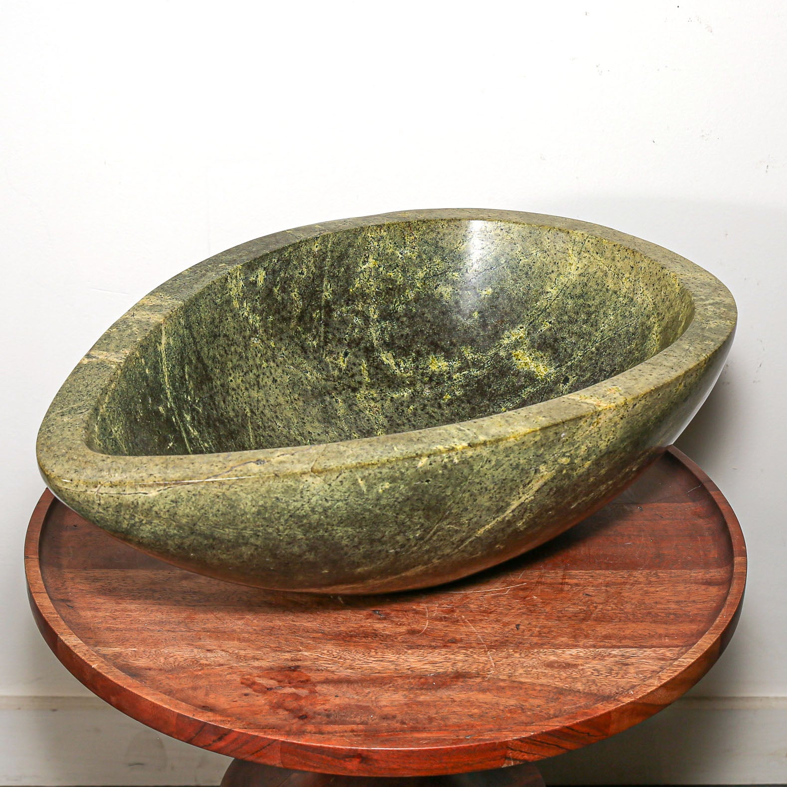 green stone bowl