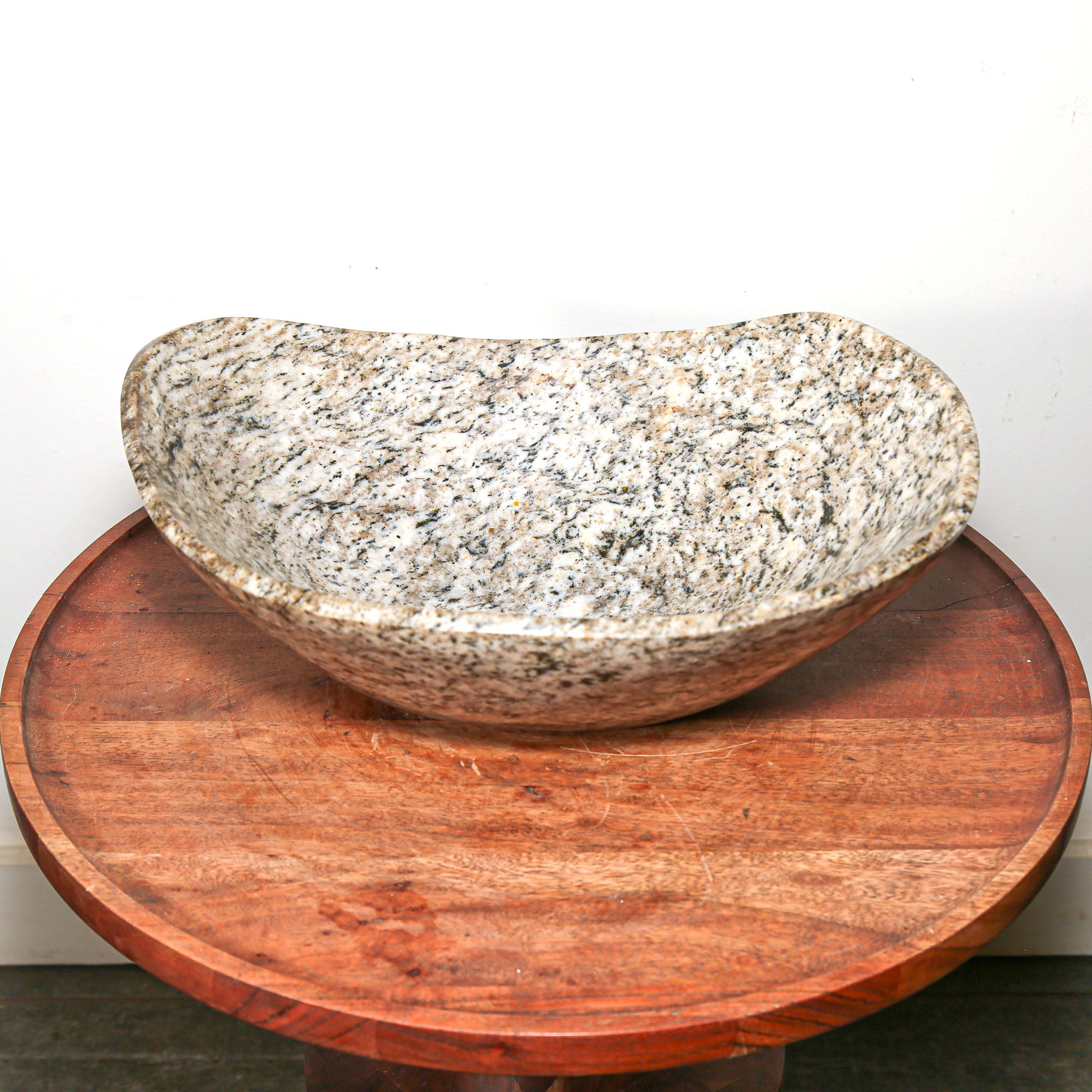 hand carved stone decor bowl