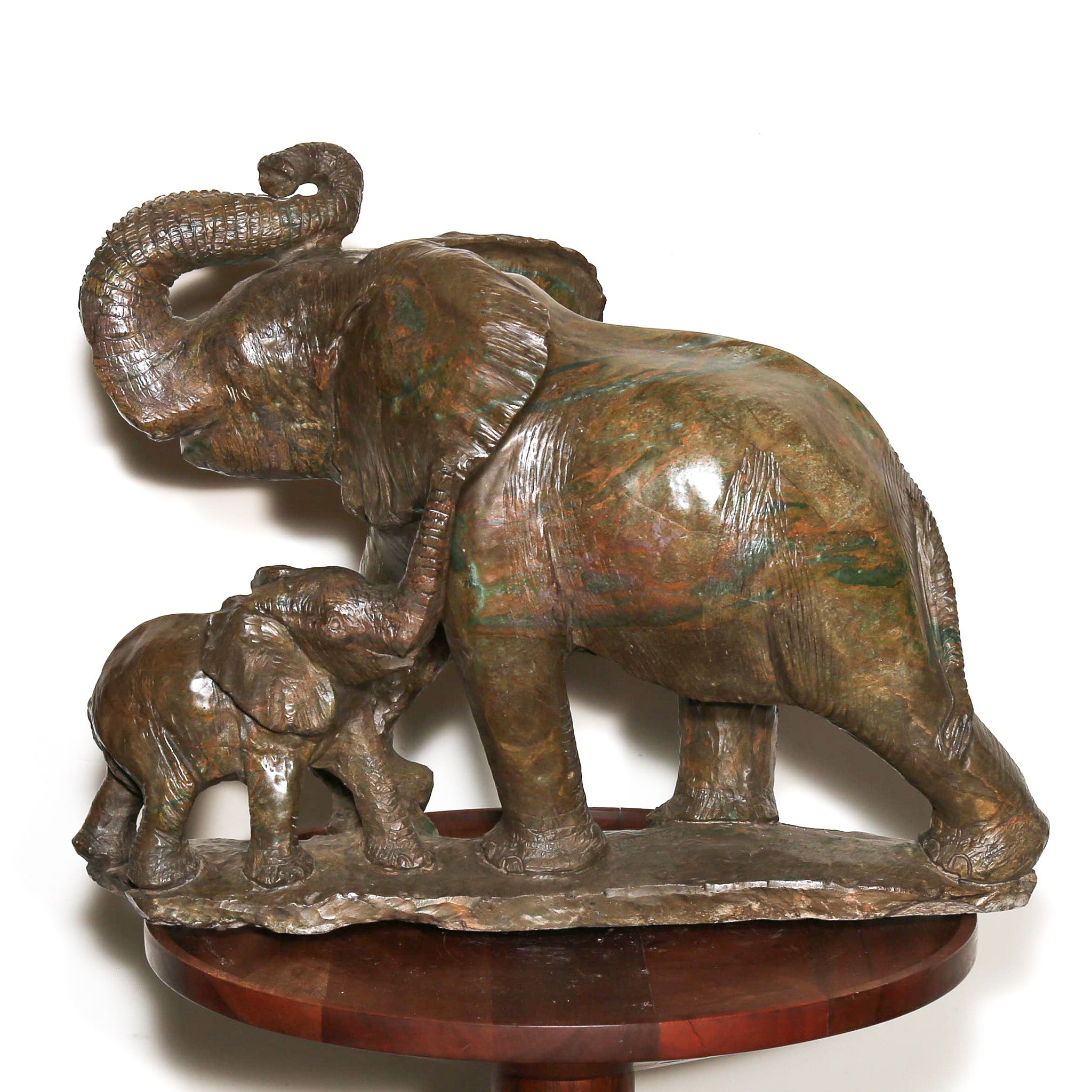 large carved elephant sculpture for sale