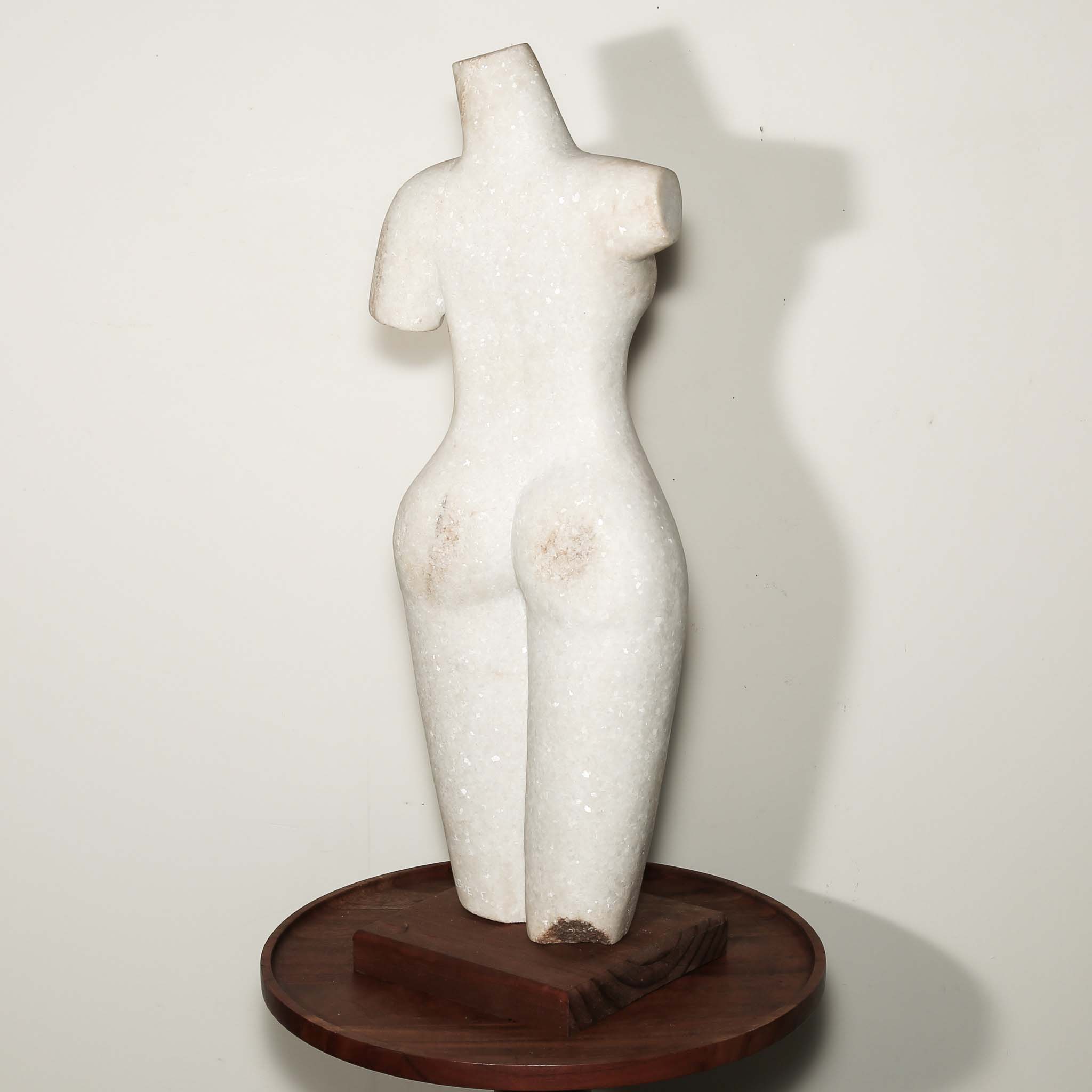 abstract female form sculpture