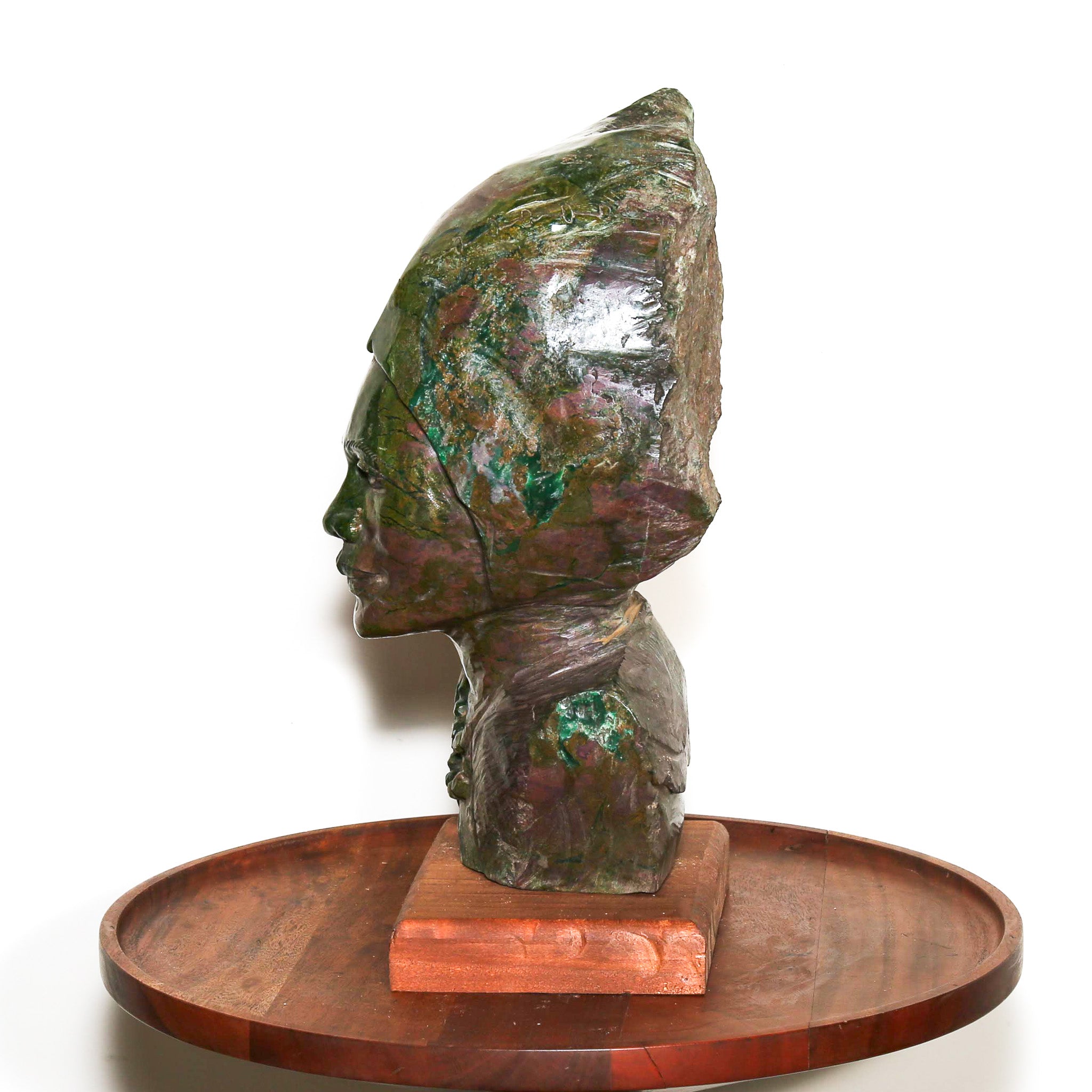 bright green stone art for home