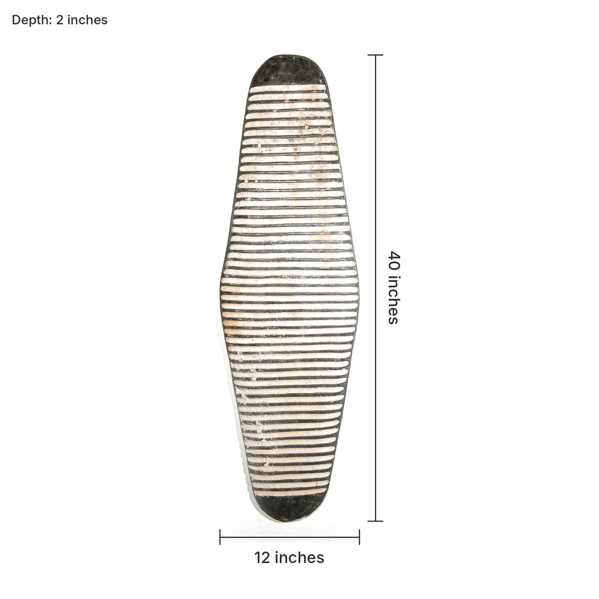 Shield with dimensions