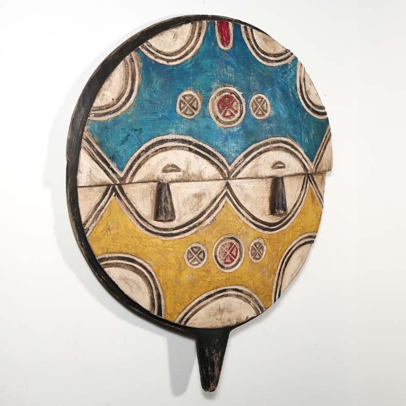 Teke Mask from Gabon - Large as a wall decoration at an angle