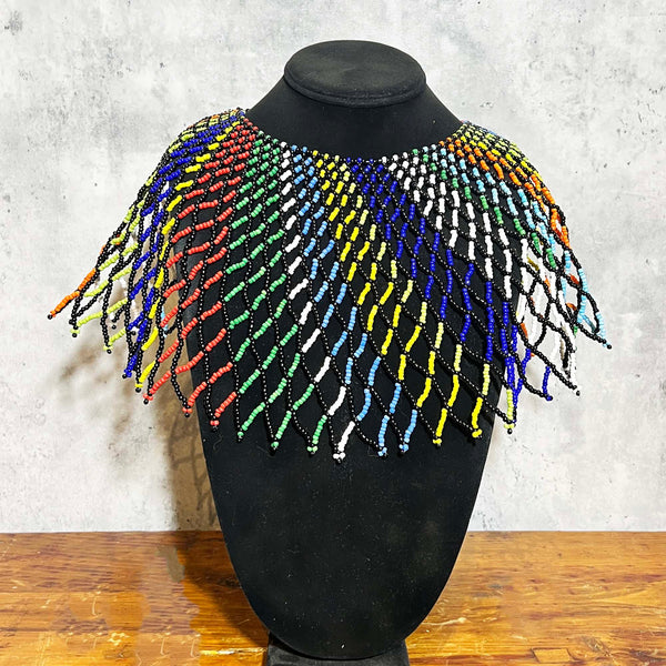 Xhosa Beaded Necklace, South Africa | Traditional Beadwork Jewelry