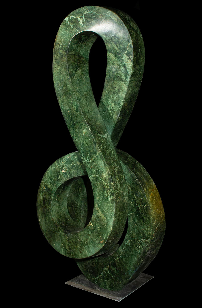 Green Infinity sculpture side