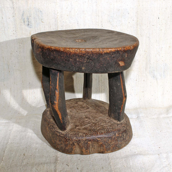 Dark wood with high patina stool