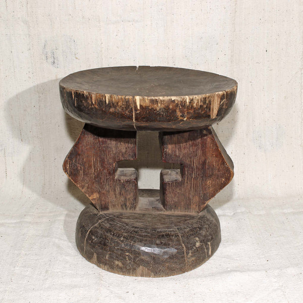 Solid wood stool from Africa