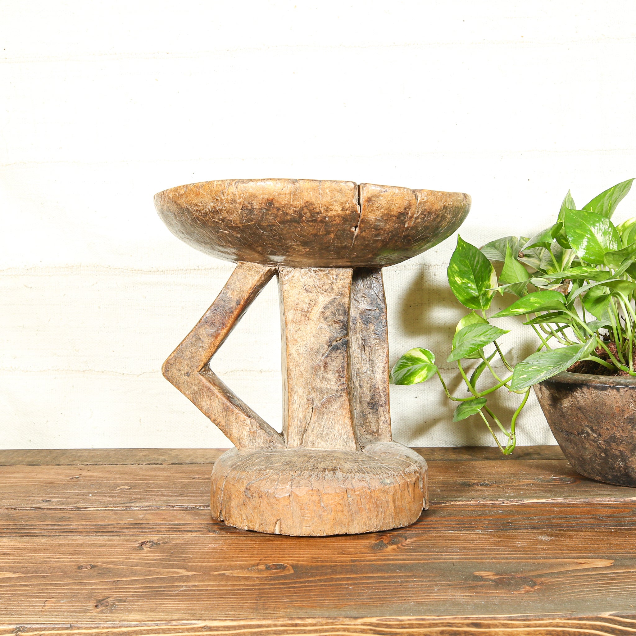 Antique Wooden Stool from Africa