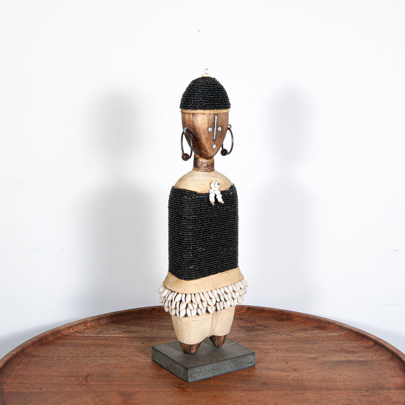 fine African doll with beads for sale