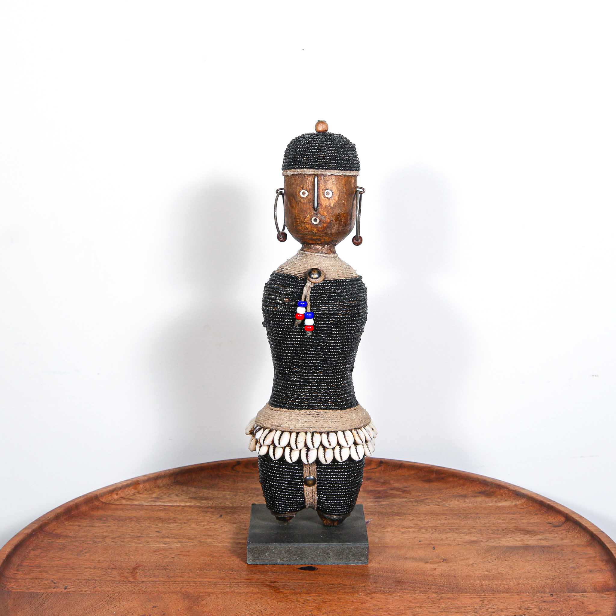 Doll with black beads for sale from Africa