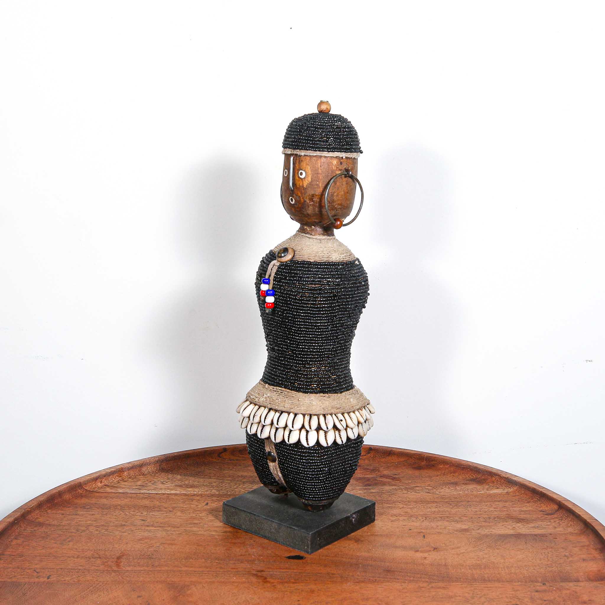 Doll with black beads for sale from Africa