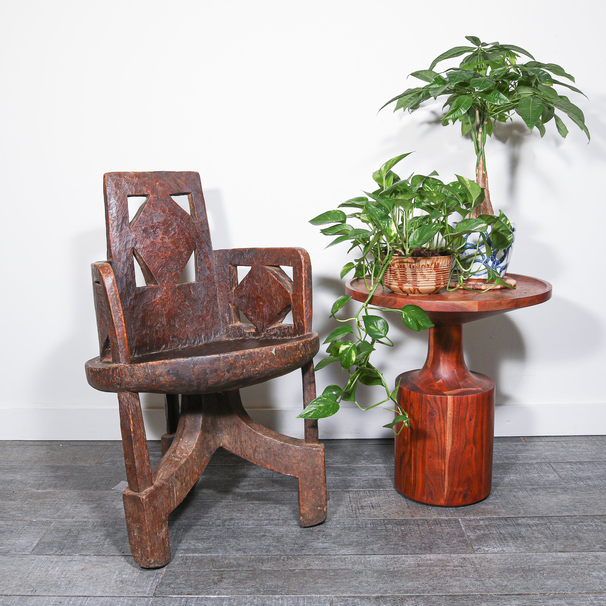 wooden chair from Ethiopia