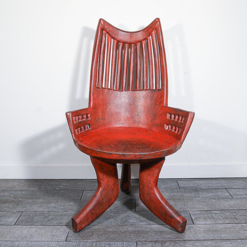 Red chair from Africa