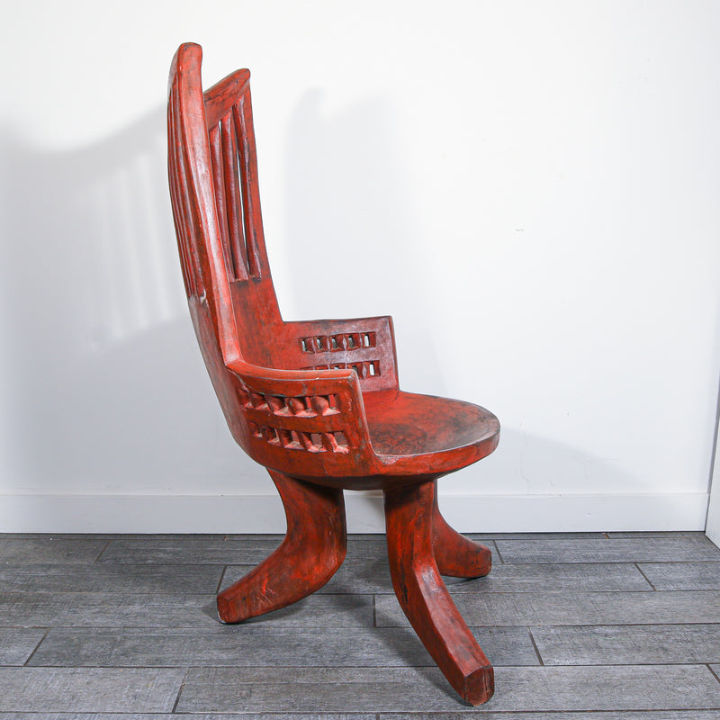 Red chair from Africa
