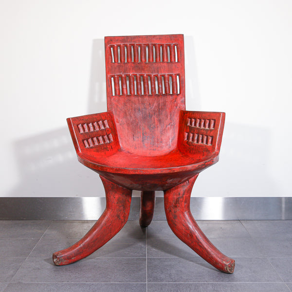Red throne from Ethiopia