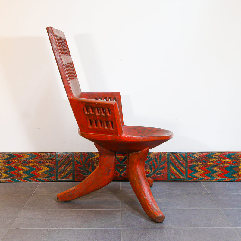 red African chair