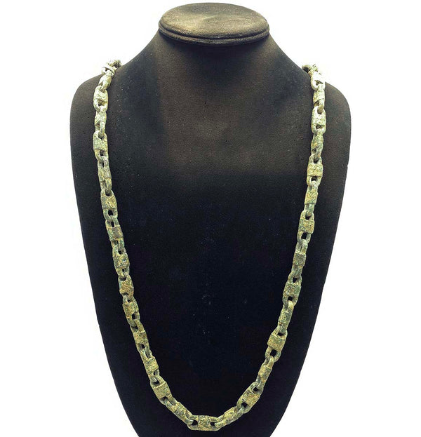 antique metal necklace chain from North Africa