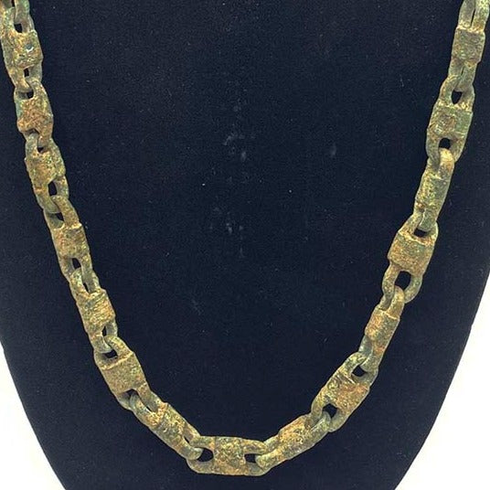 antique metal necklace chain from North Africa